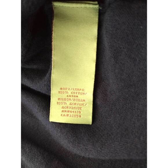 Anthropologie HWR Women's Navy Lace Cardigan Large Preppy Cottage Career - Picture 9 of 11